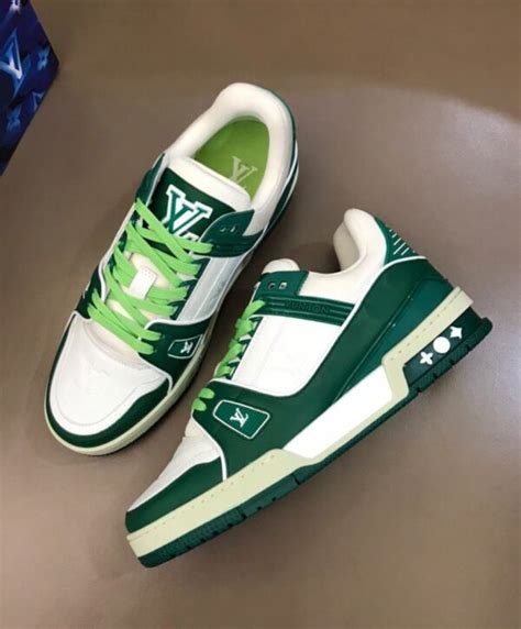 green lv trainer|marble louis vuitton trainers.